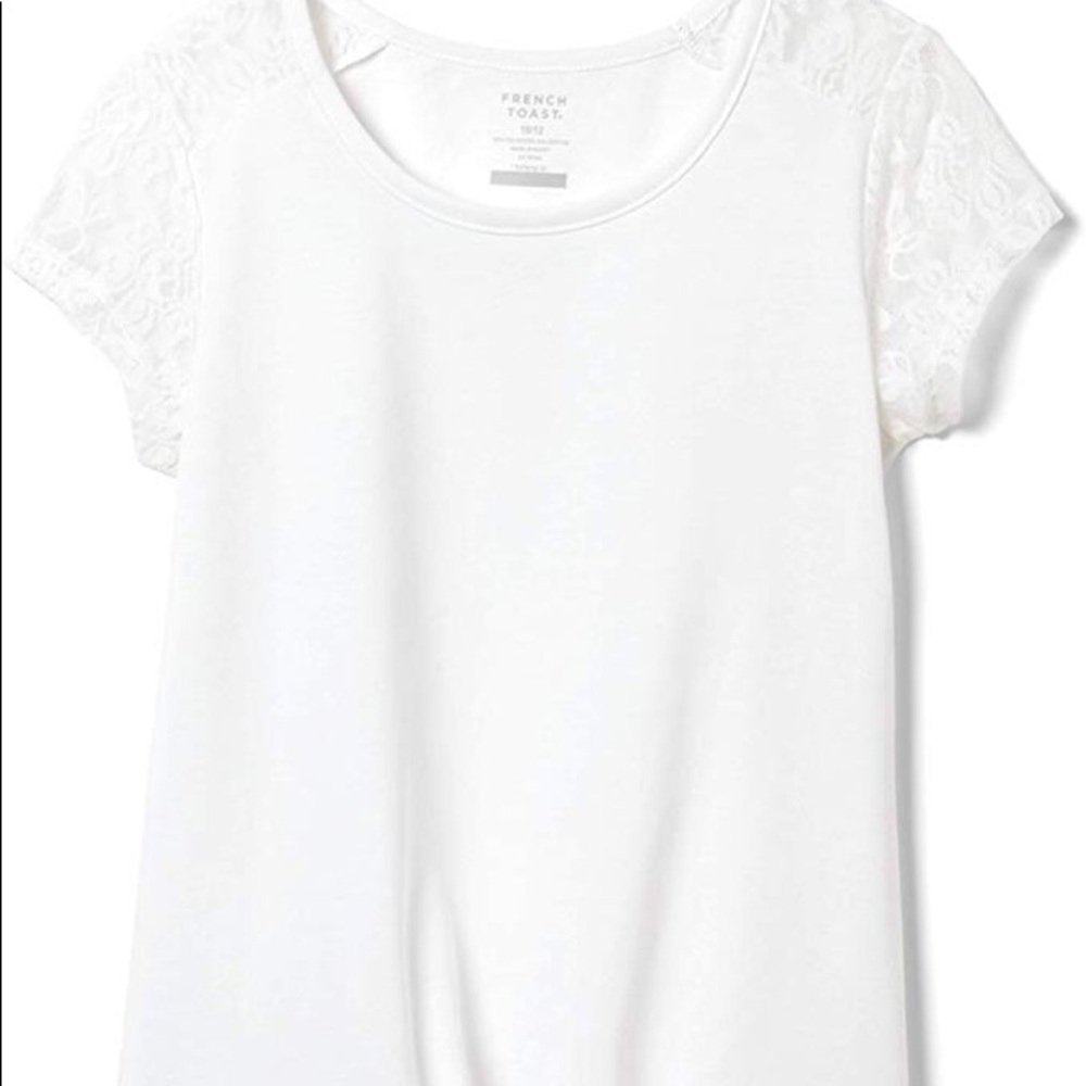 Girls Lace Sleeve Top